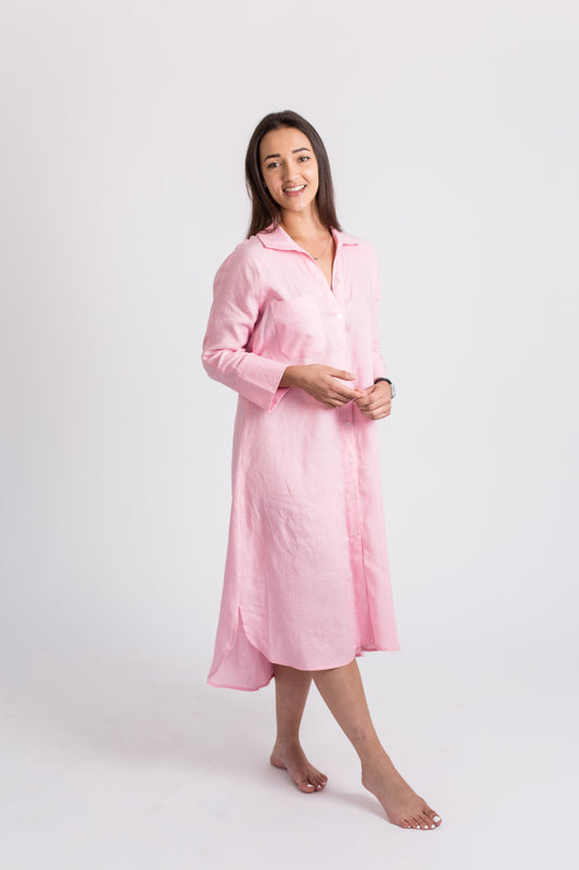 River Indigo Dress- Pink