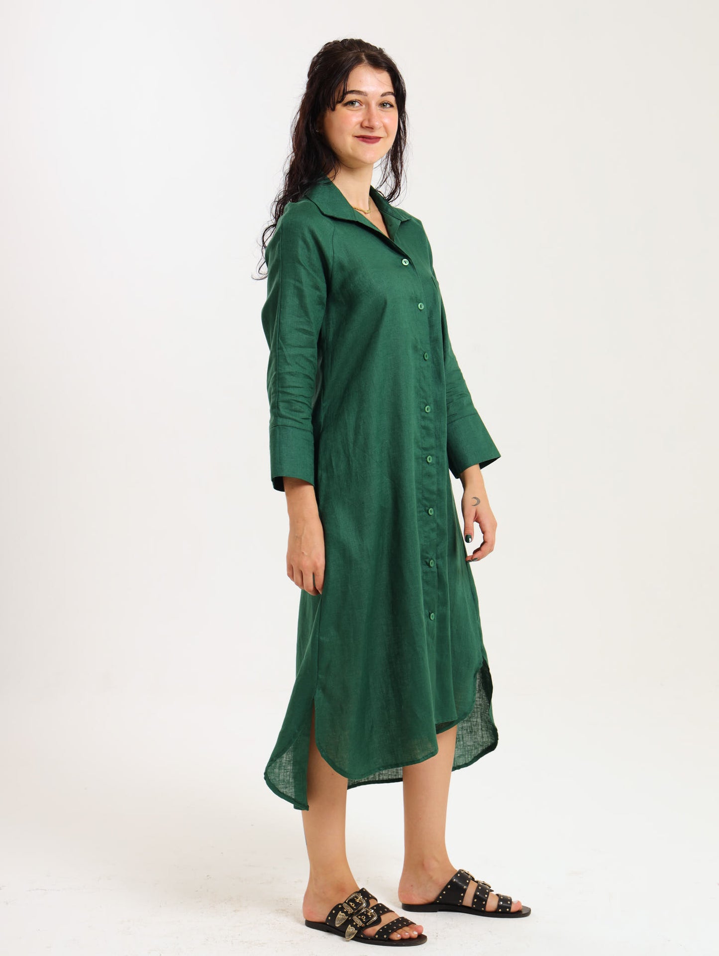 River Indigo Dress- Green