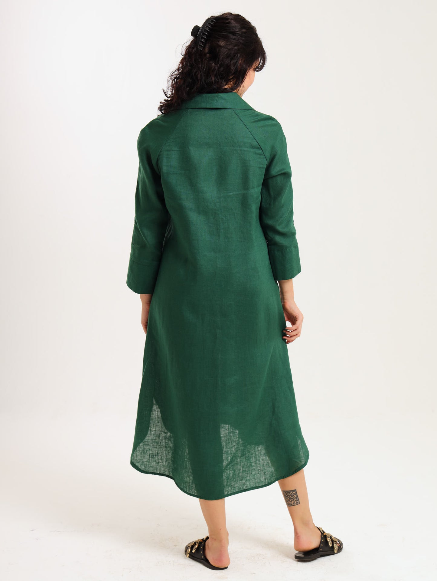 River Indigo Dress- Green
