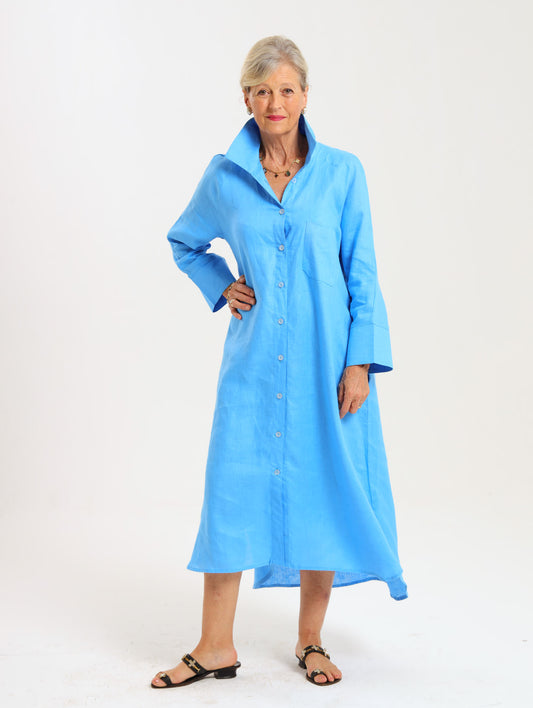 River Indigo Dress- Blue
