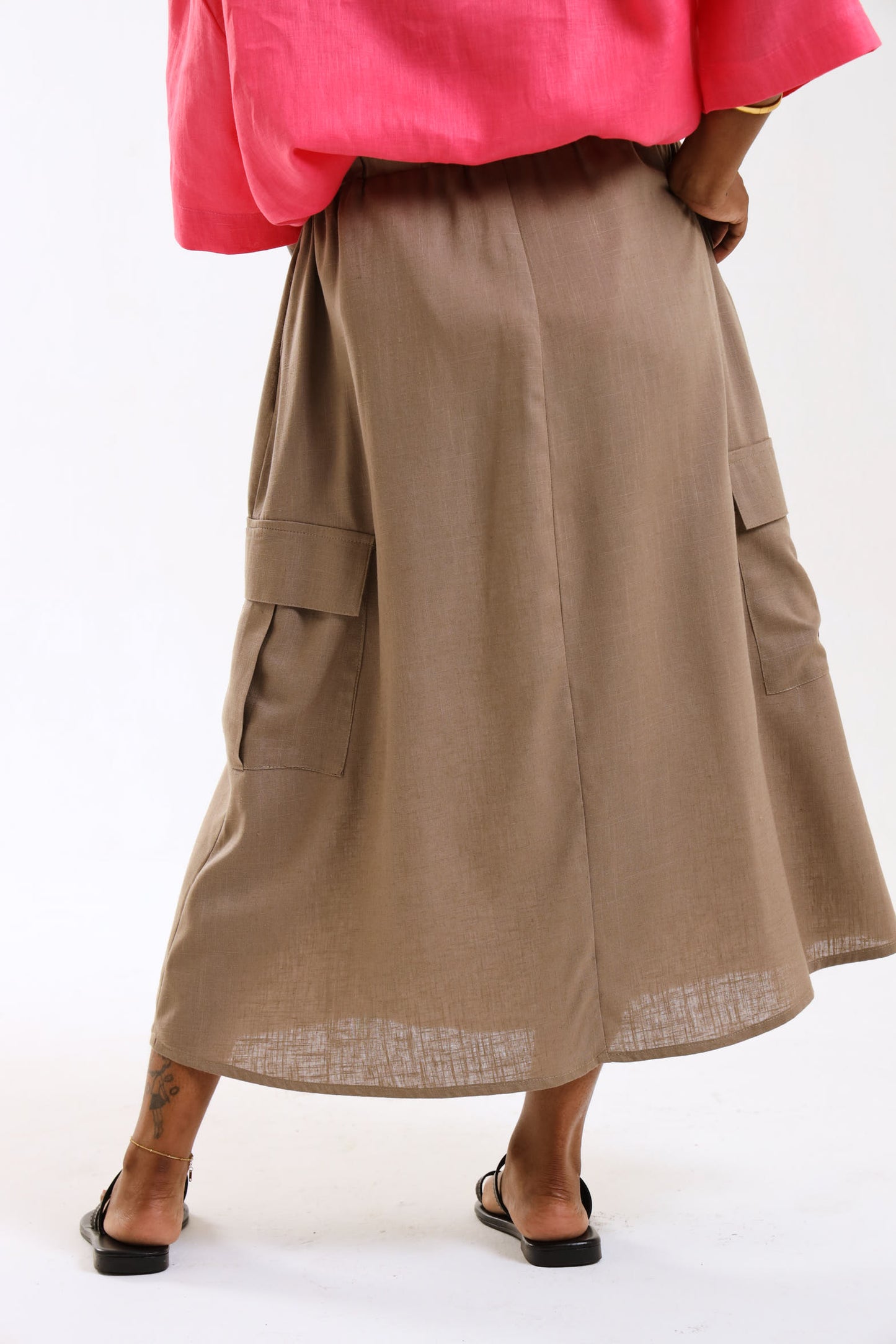 Cargo Skirt- Cafe
