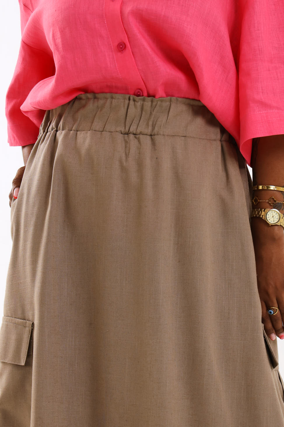 Cargo Skirt- Cafe