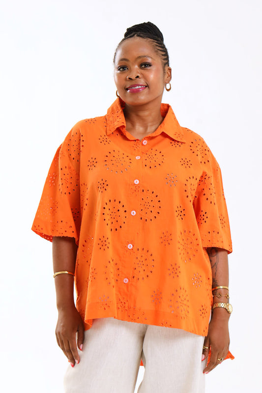 Classic Shirt (short)- Orange