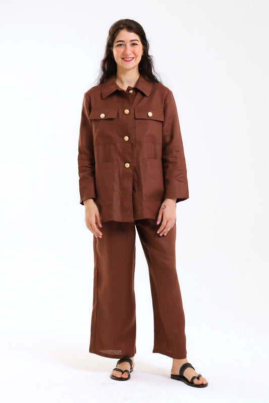 Jacaranda Jacket- Brown