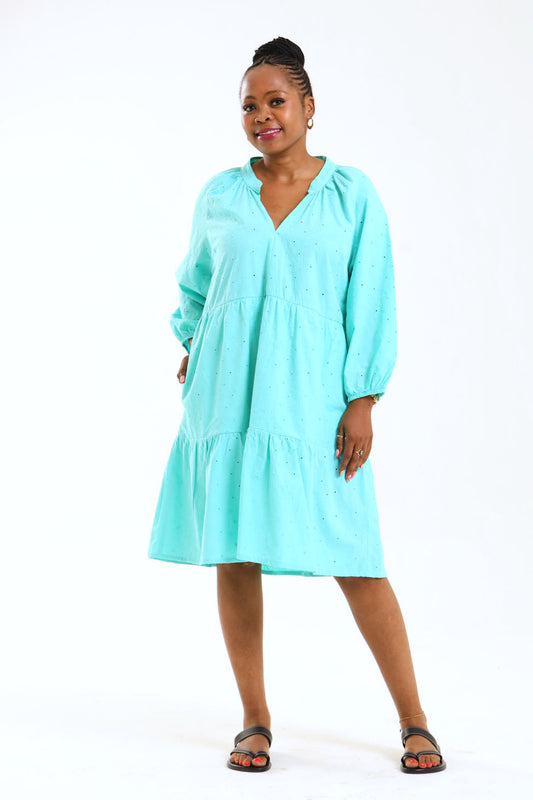 Poppy Dress (short) - Blue