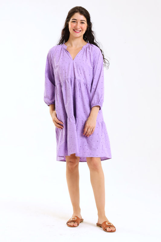 Poppy Dress (short) - Purple