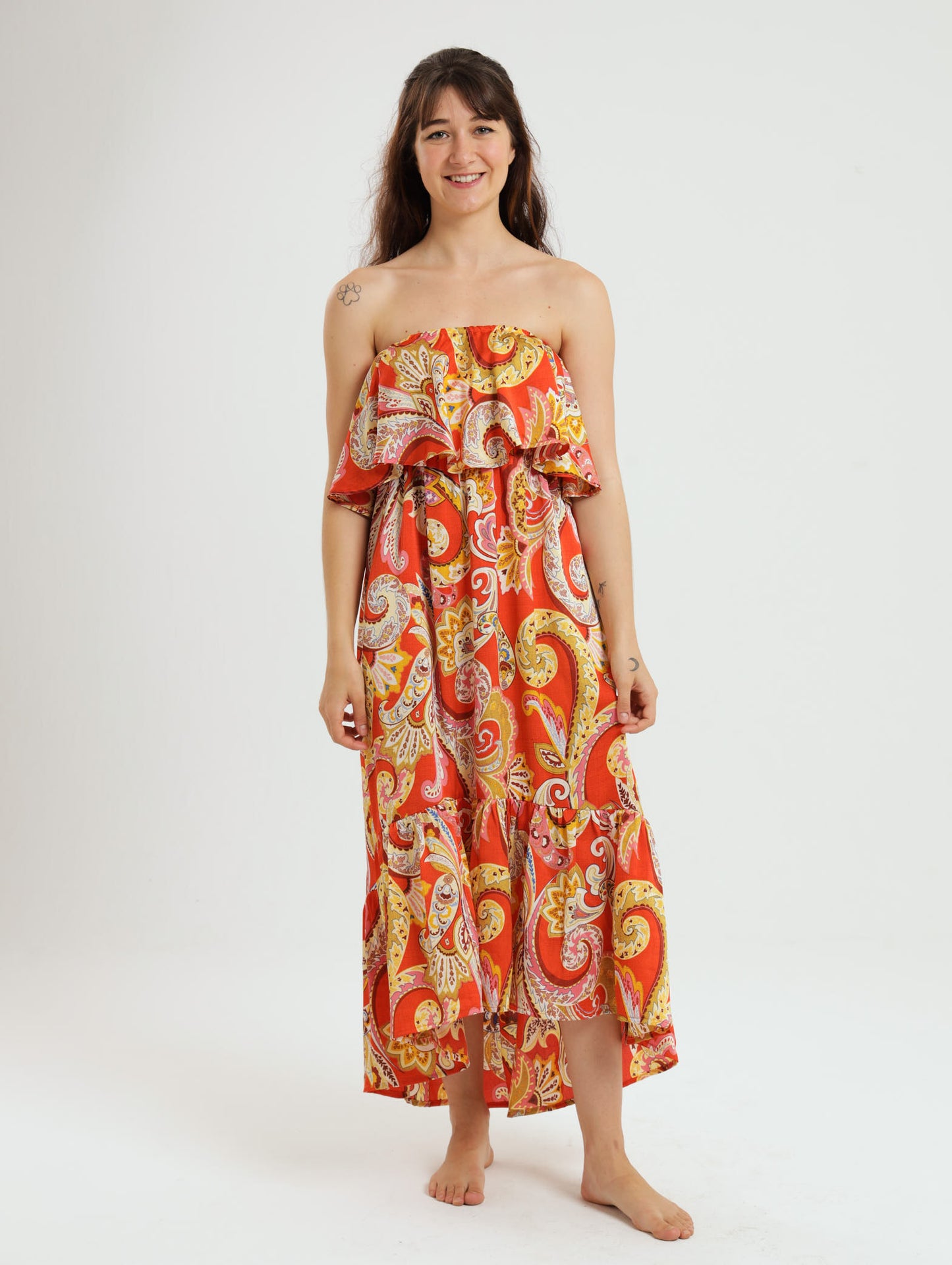 Resort Dress: Orange