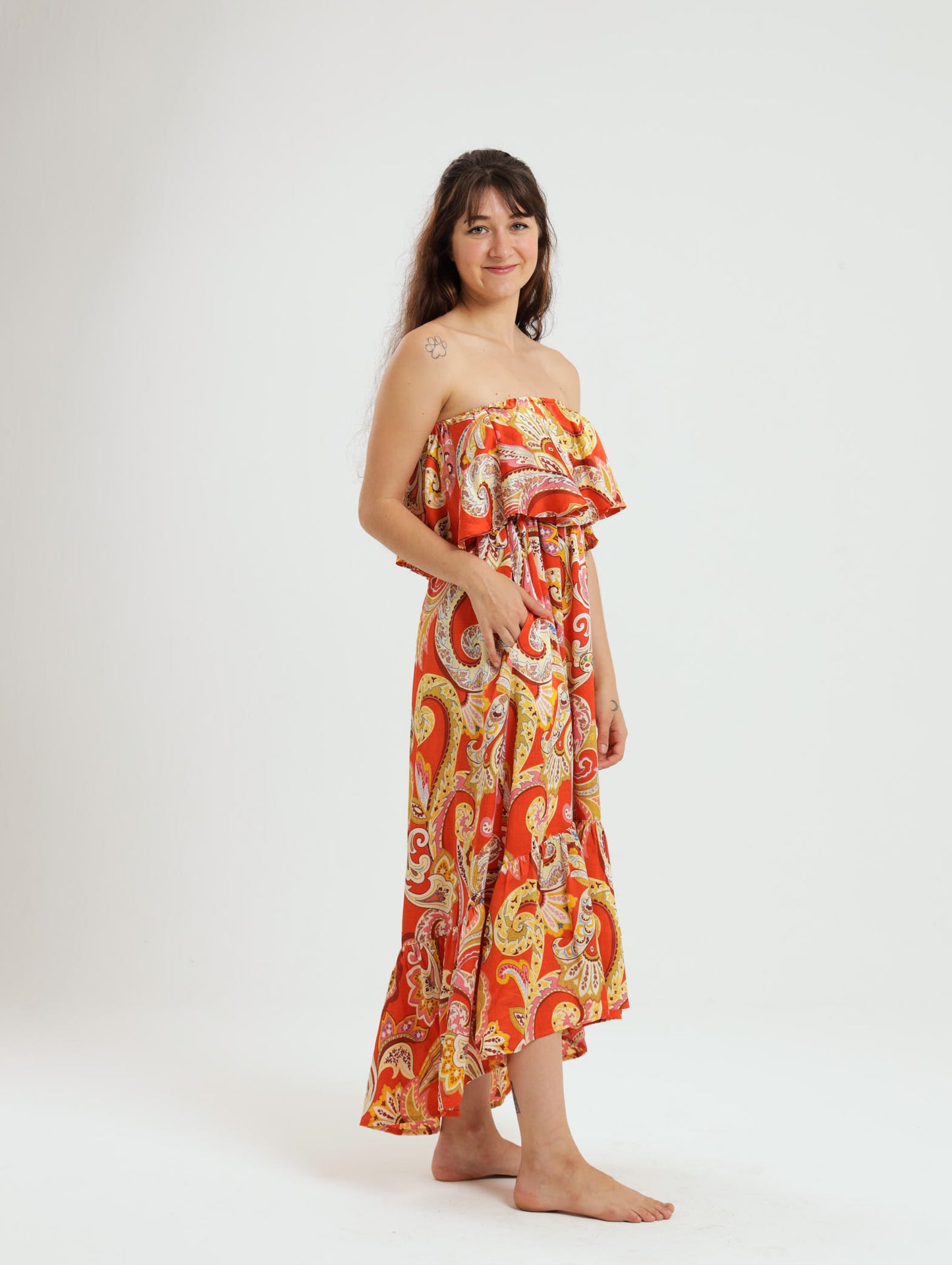 Resort Dress: Orange