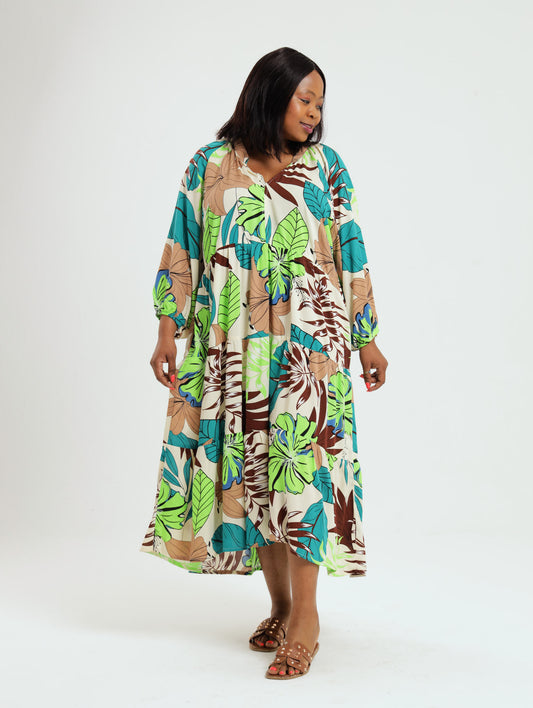 Poppy Dress- Tropical