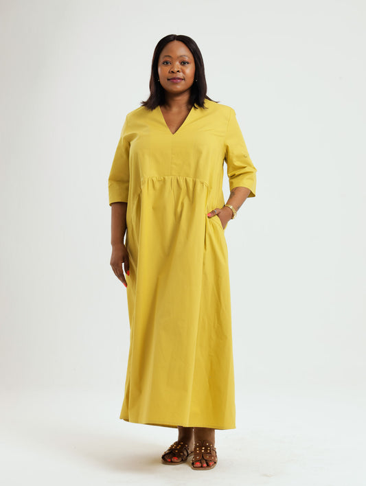 Lala Dress- Chartreuse