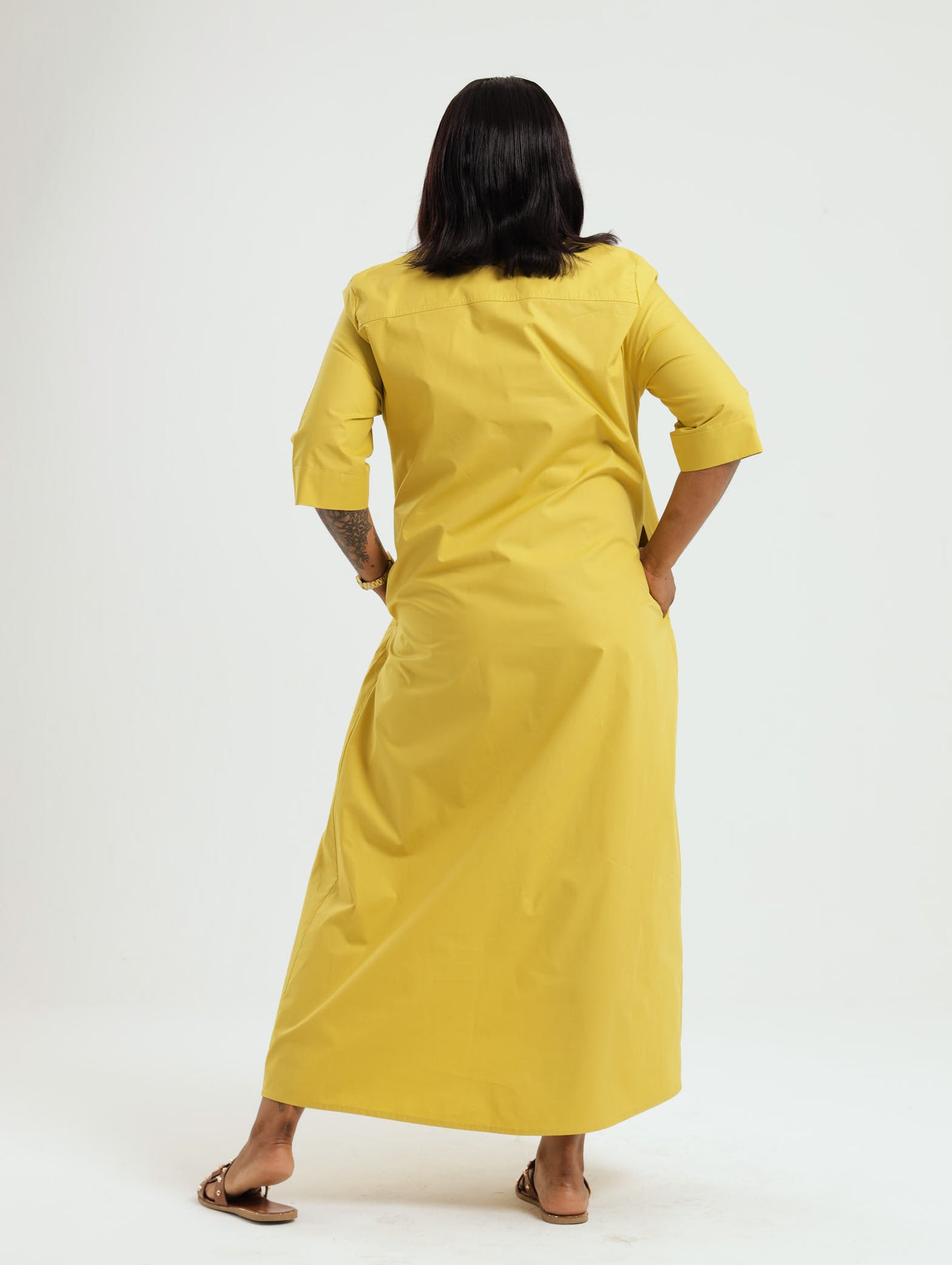 Lala Dress- Chartreuse