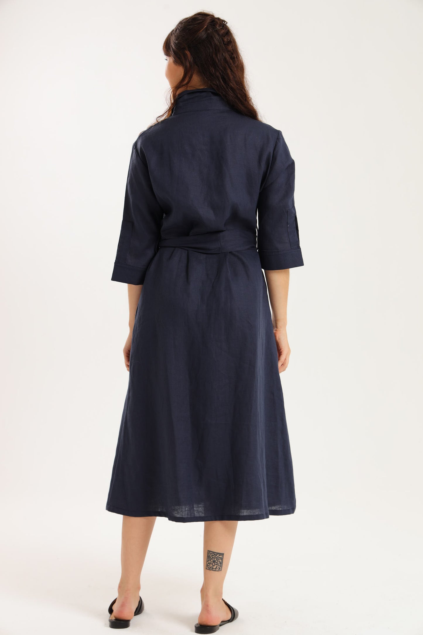 Spring Shirt-Waister- Navy