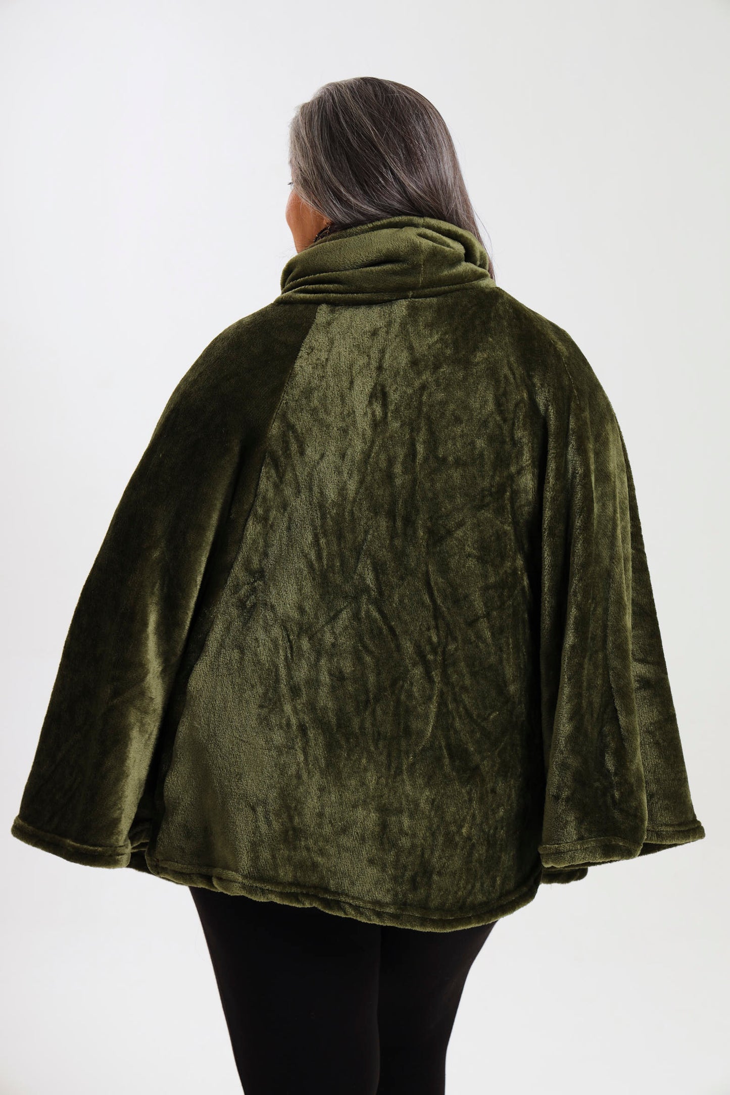 Pansy Poncho- Green
