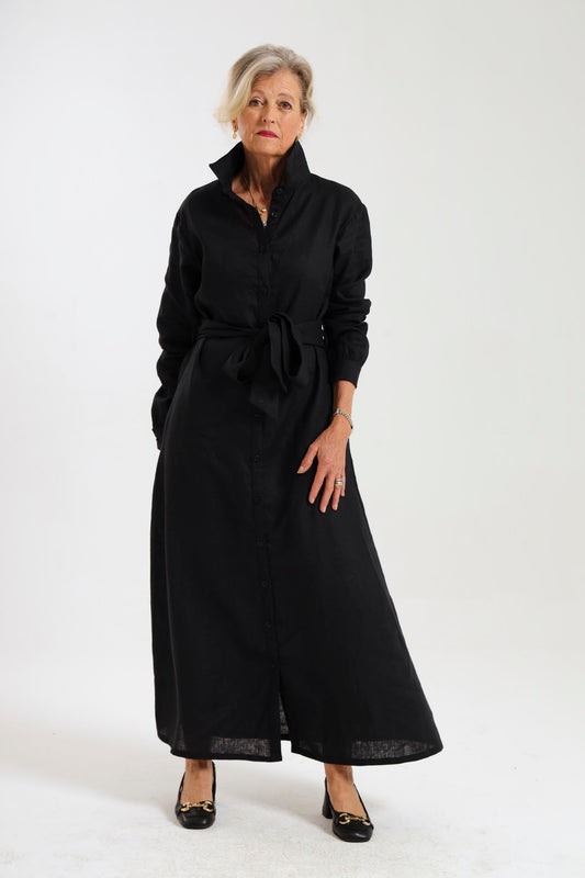 Winter Shirt-Waister- Black