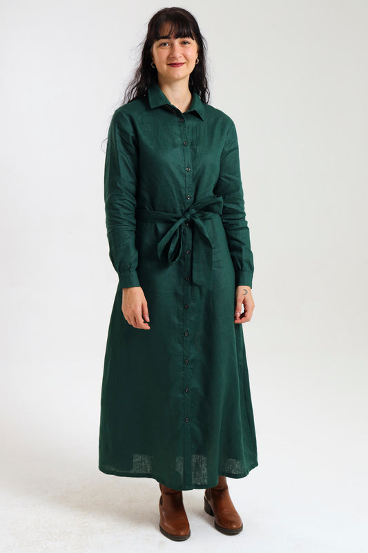 Winter Shirt-Waister- Emerald