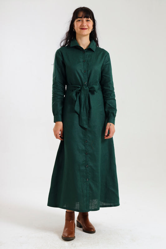 Winter Shirt-Waister- Emerald