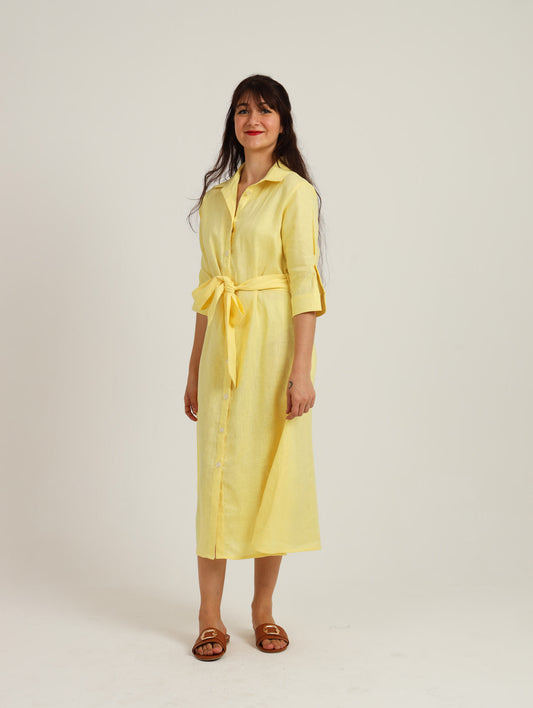 Spring Shirt-Waister- Lemon