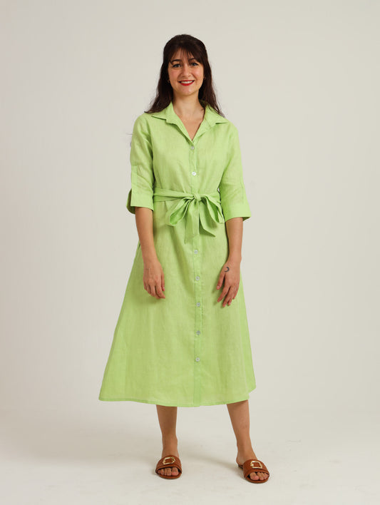 Spring Shirt-Waister- Lime