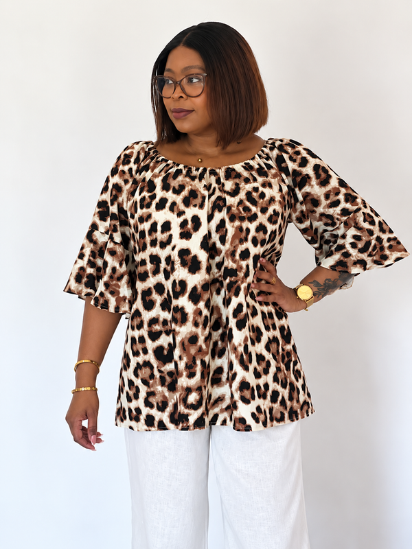 Oleander Shirt- Leopard