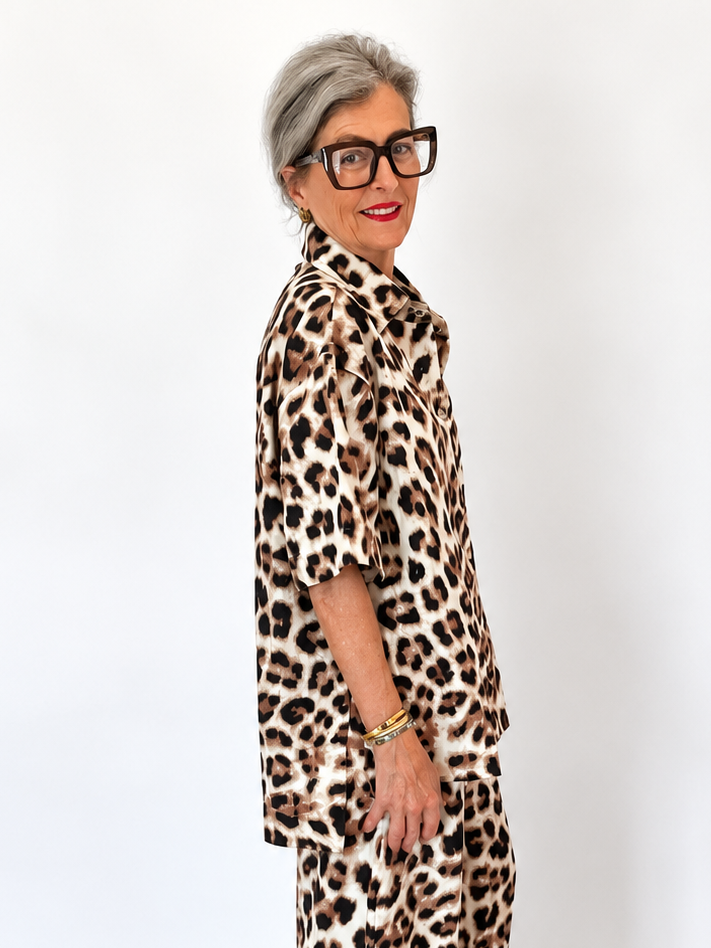 Classic Shirt (short)- Leopard