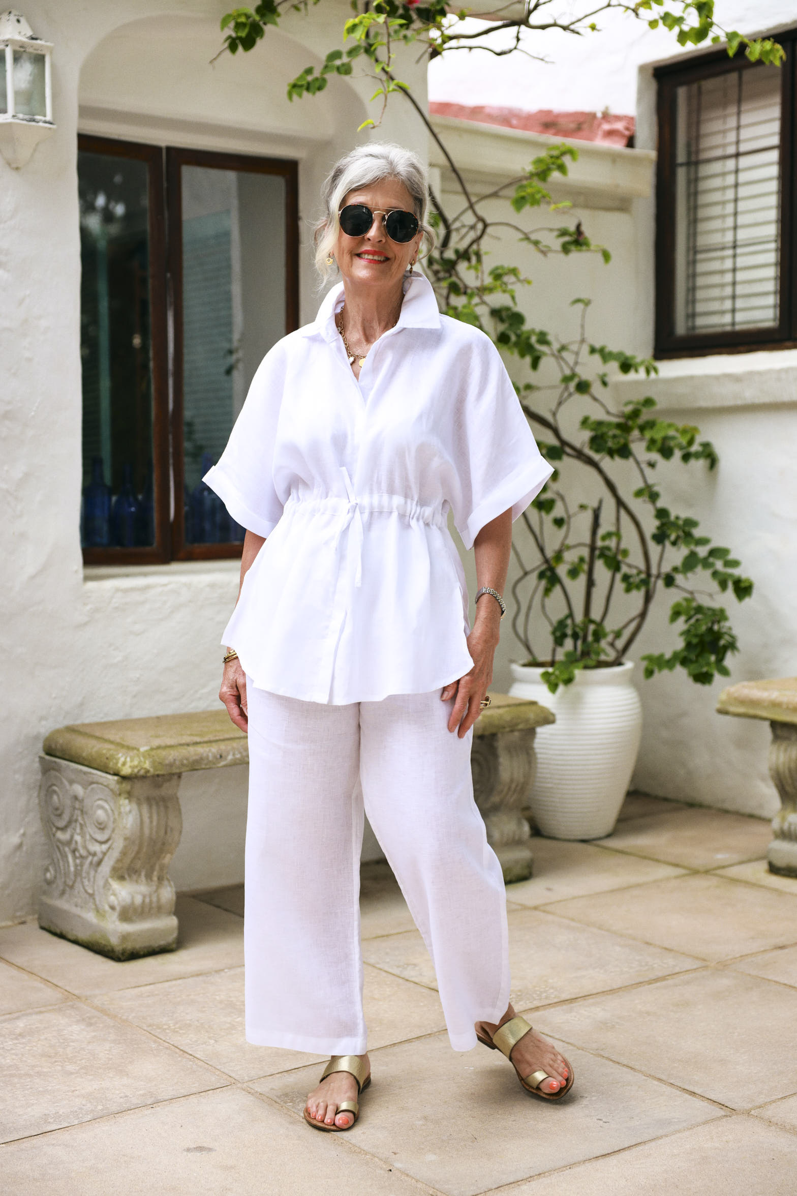 Thyme Top- White