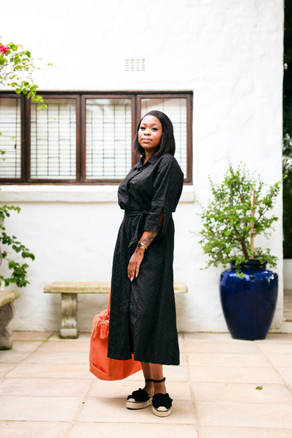 Spring Shirt-Waister- Black