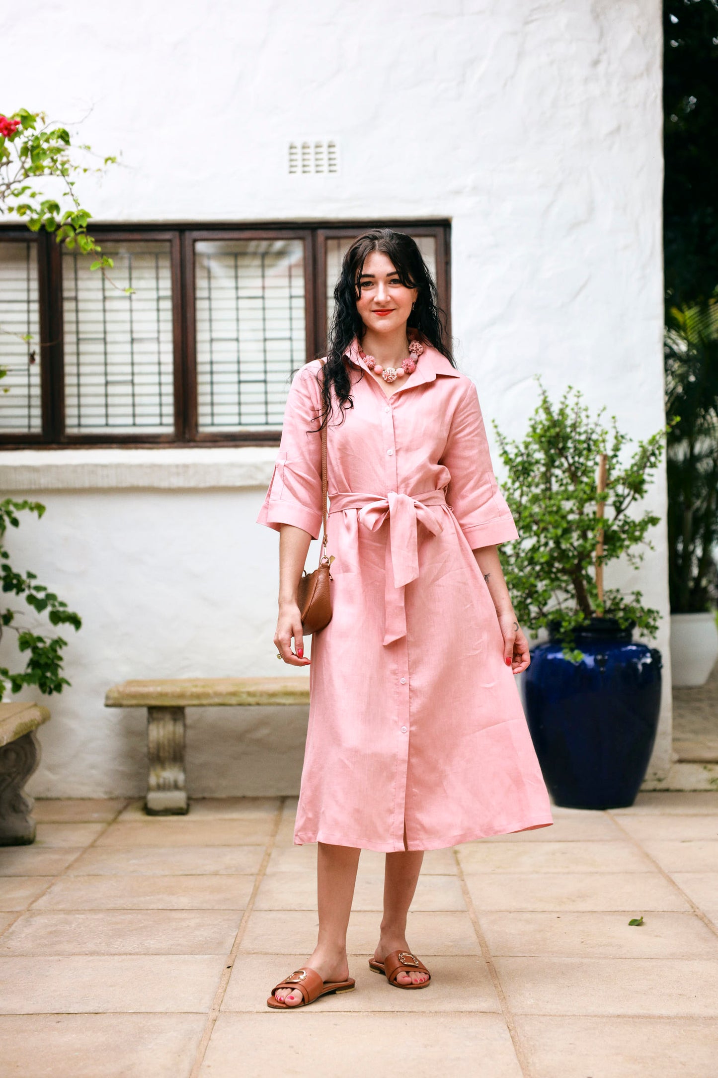 Spring Shirt-Waister- Rose Pink