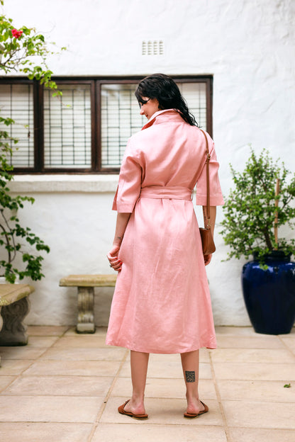 Spring Shirt-Waister- Rose Pink