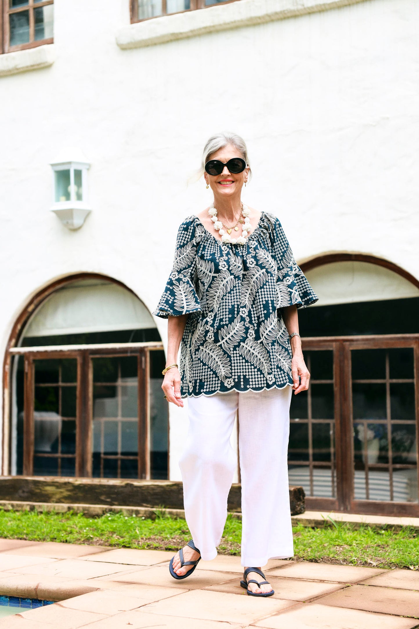 Oleander Shirt- Navy