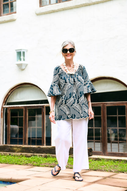 Oleander Shirt- Navy