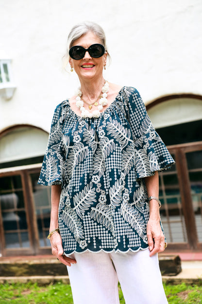 Oleander Shirt- Navy