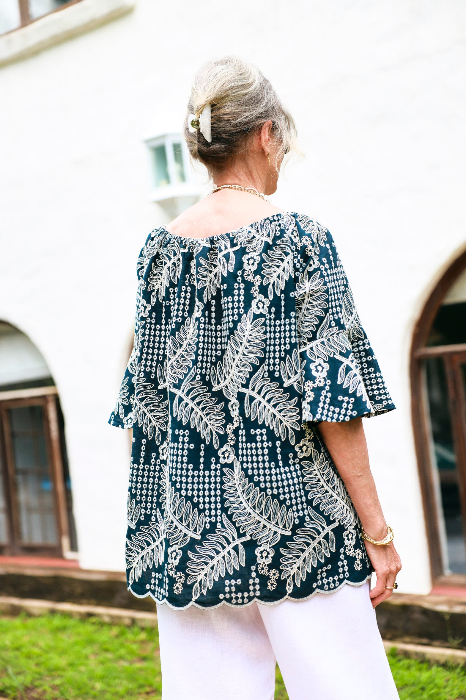 Oleander Shirt- Navy