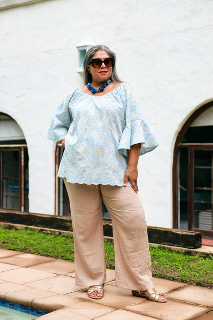 Oleander Shirt- Blue