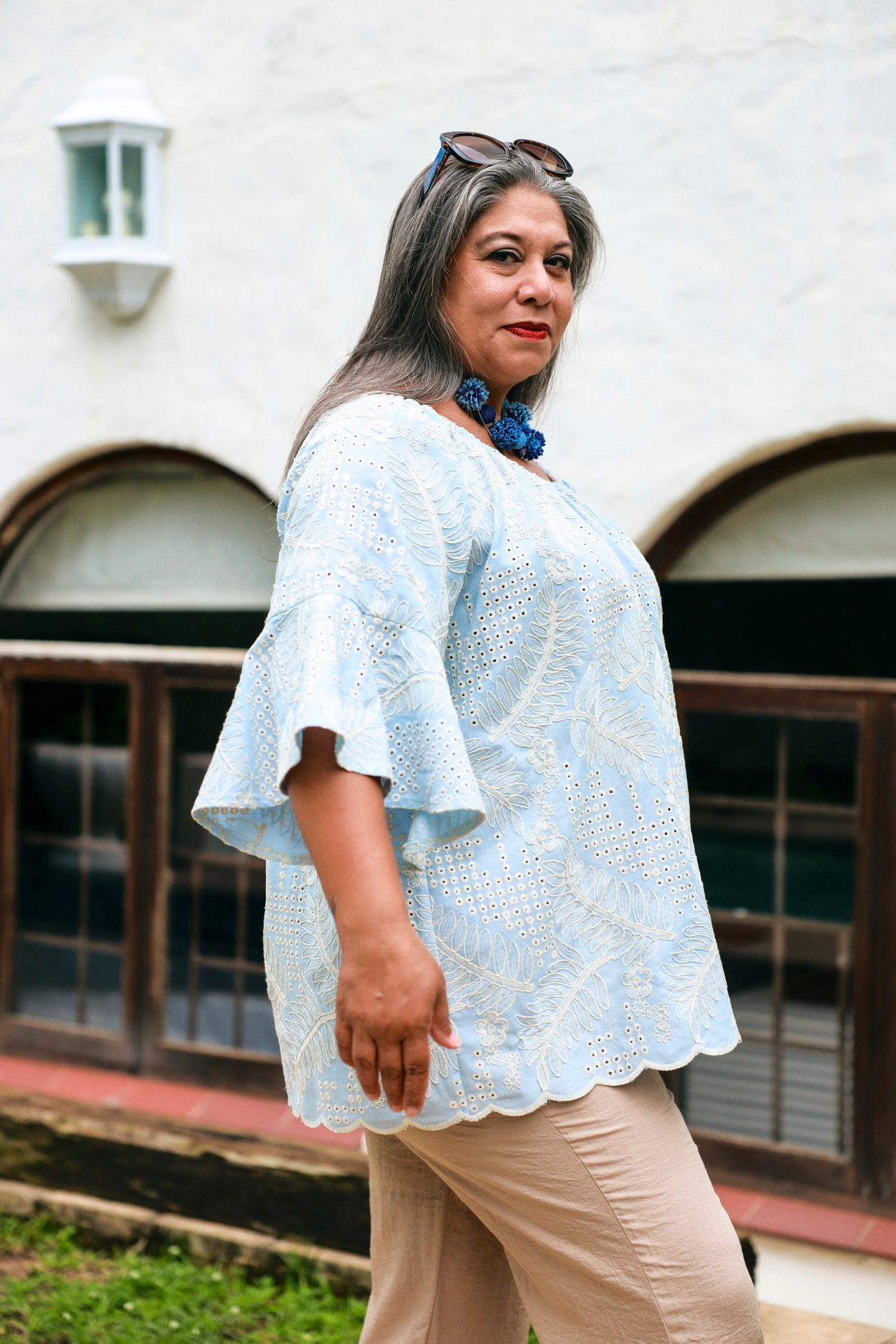 Oleander Shirt- Blue