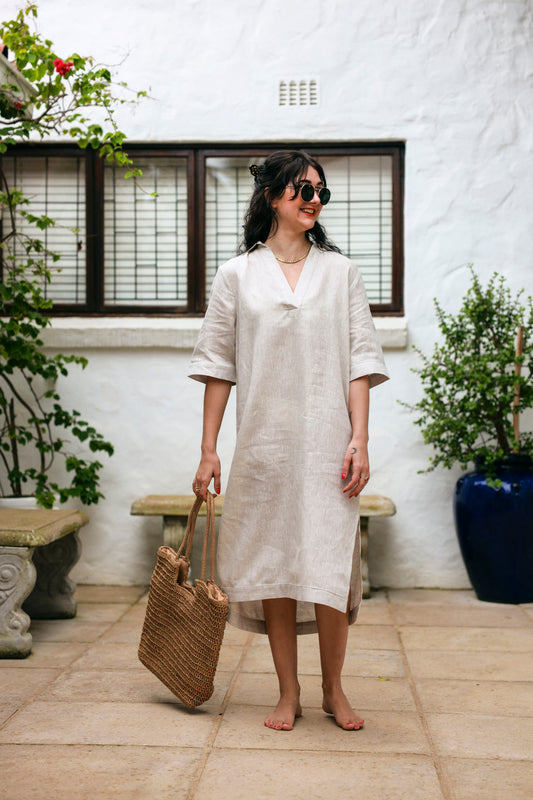 Kava Kaftan- Oatmeal