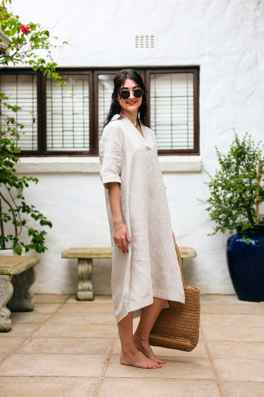 Kava Kaftan- Oatmeal