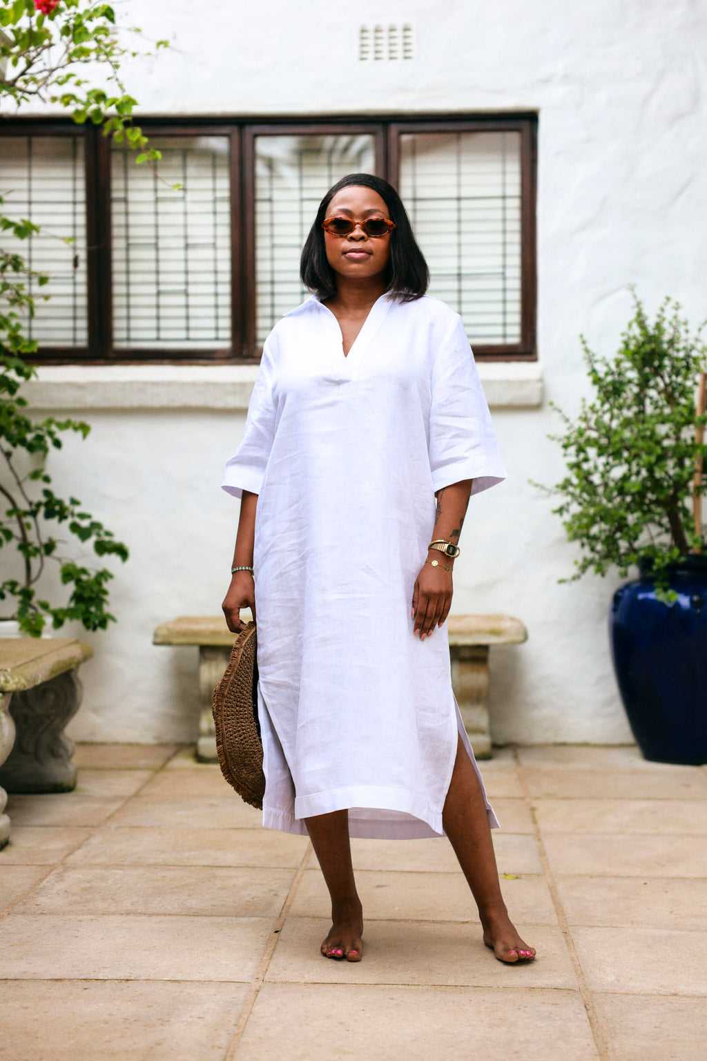 Kava Kaftan- White