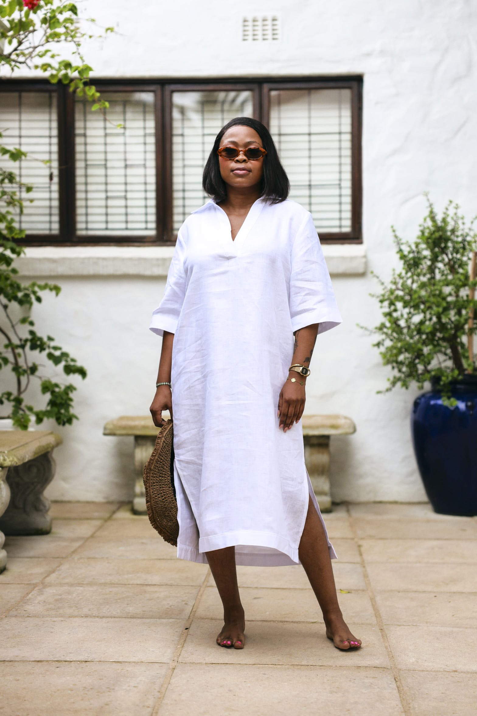 Kava Kaftan- White