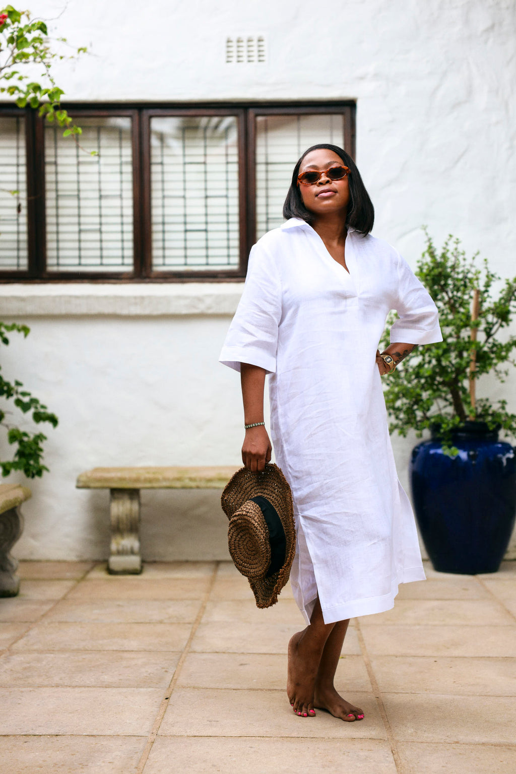 Kava Kaftan- White