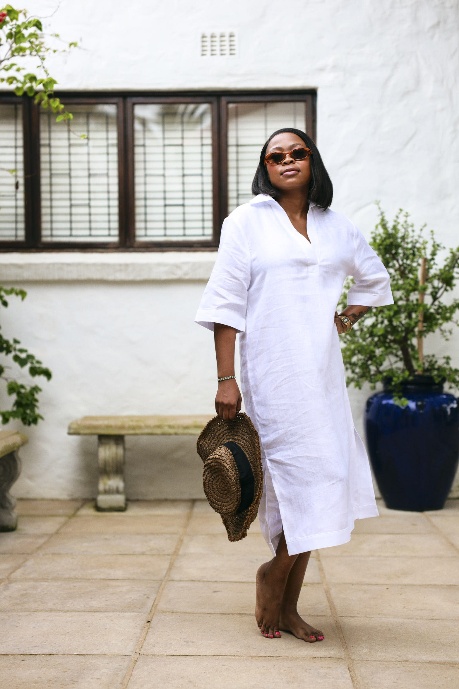 Kava Kaftan- White
