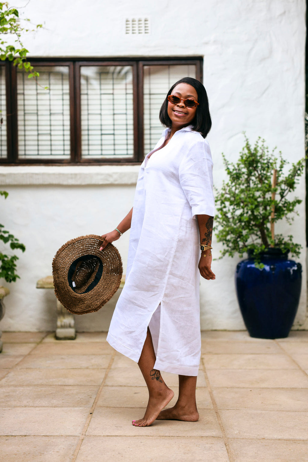 Kava Kaftan- White