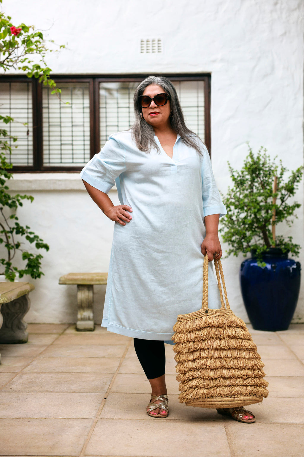 Kava Kaftan- Blue