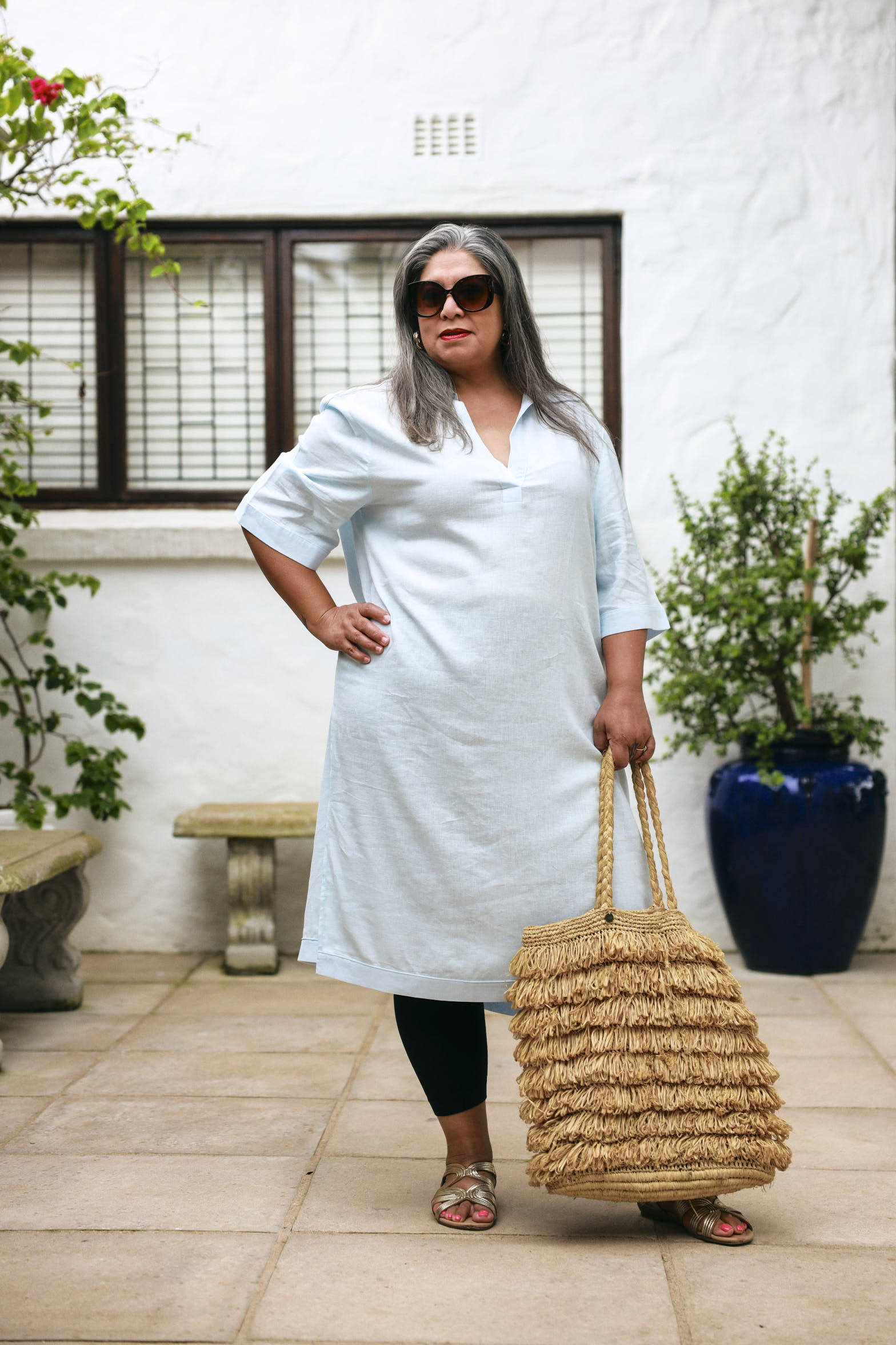 Kava Kaftan- Blue