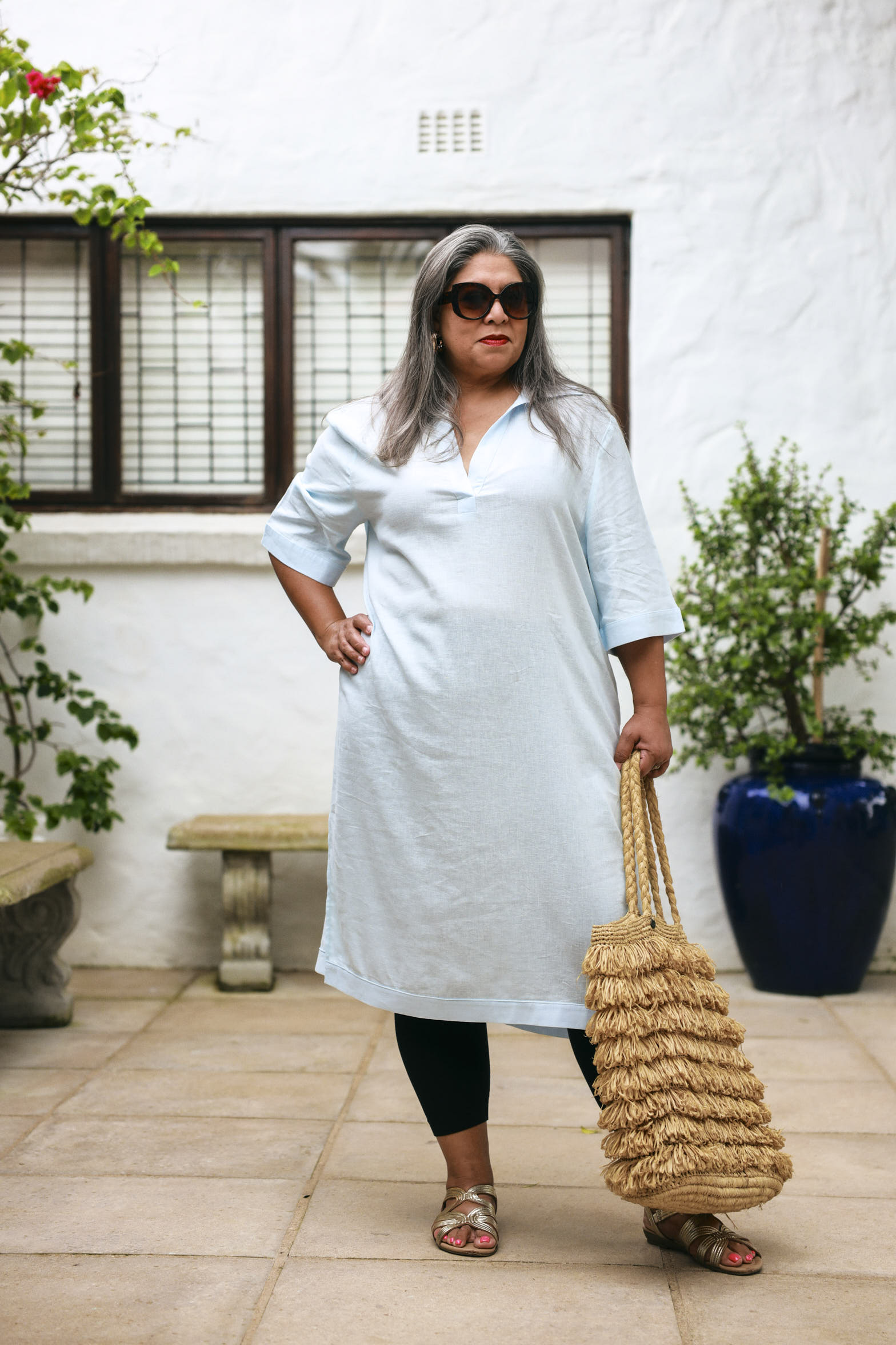 Kava Kaftan- Blue