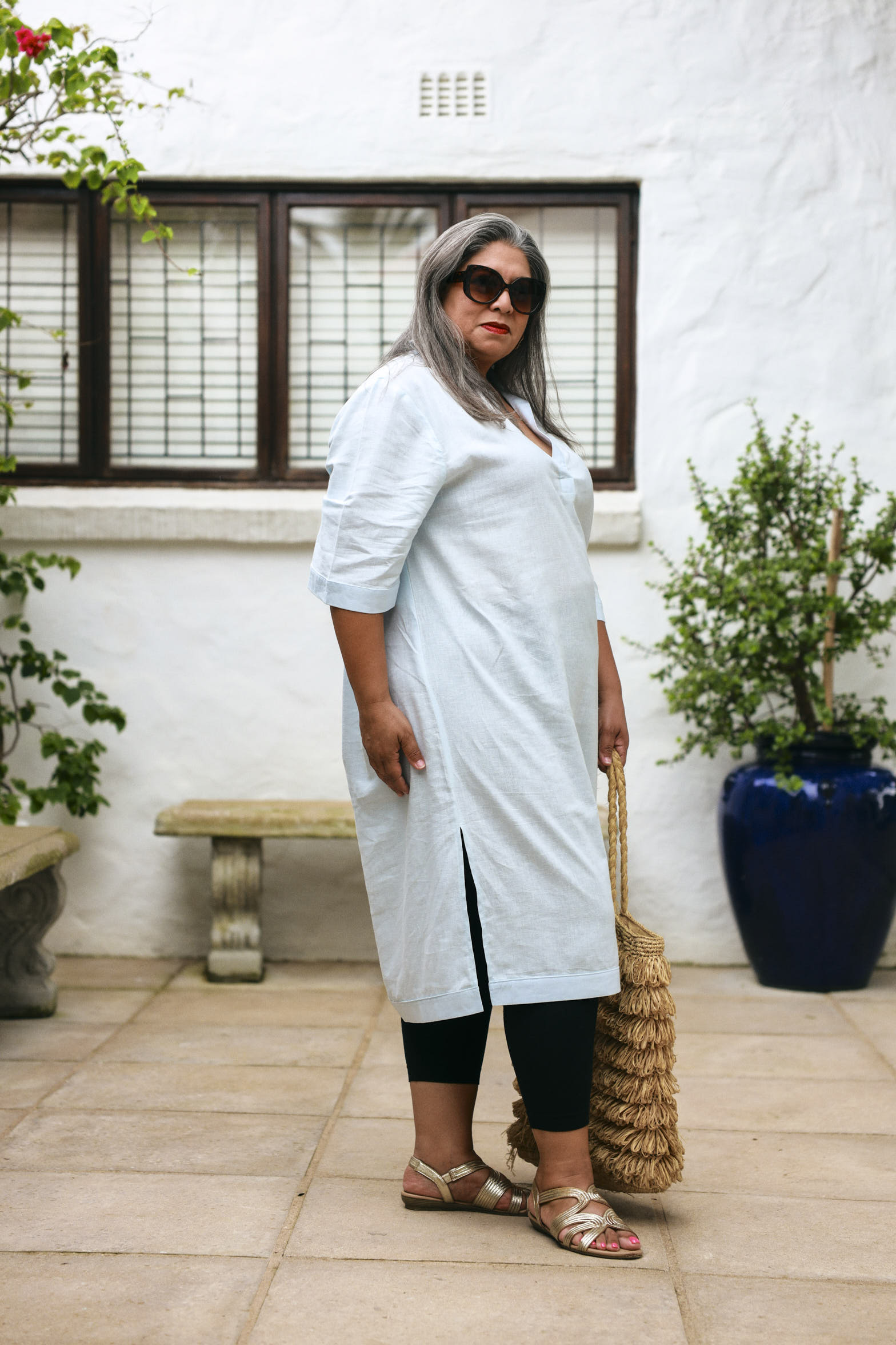 Kava Kaftan- Blue