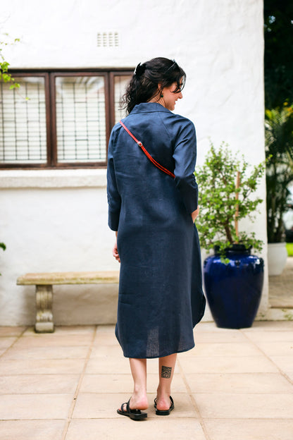 River Indigo Dress- Navy