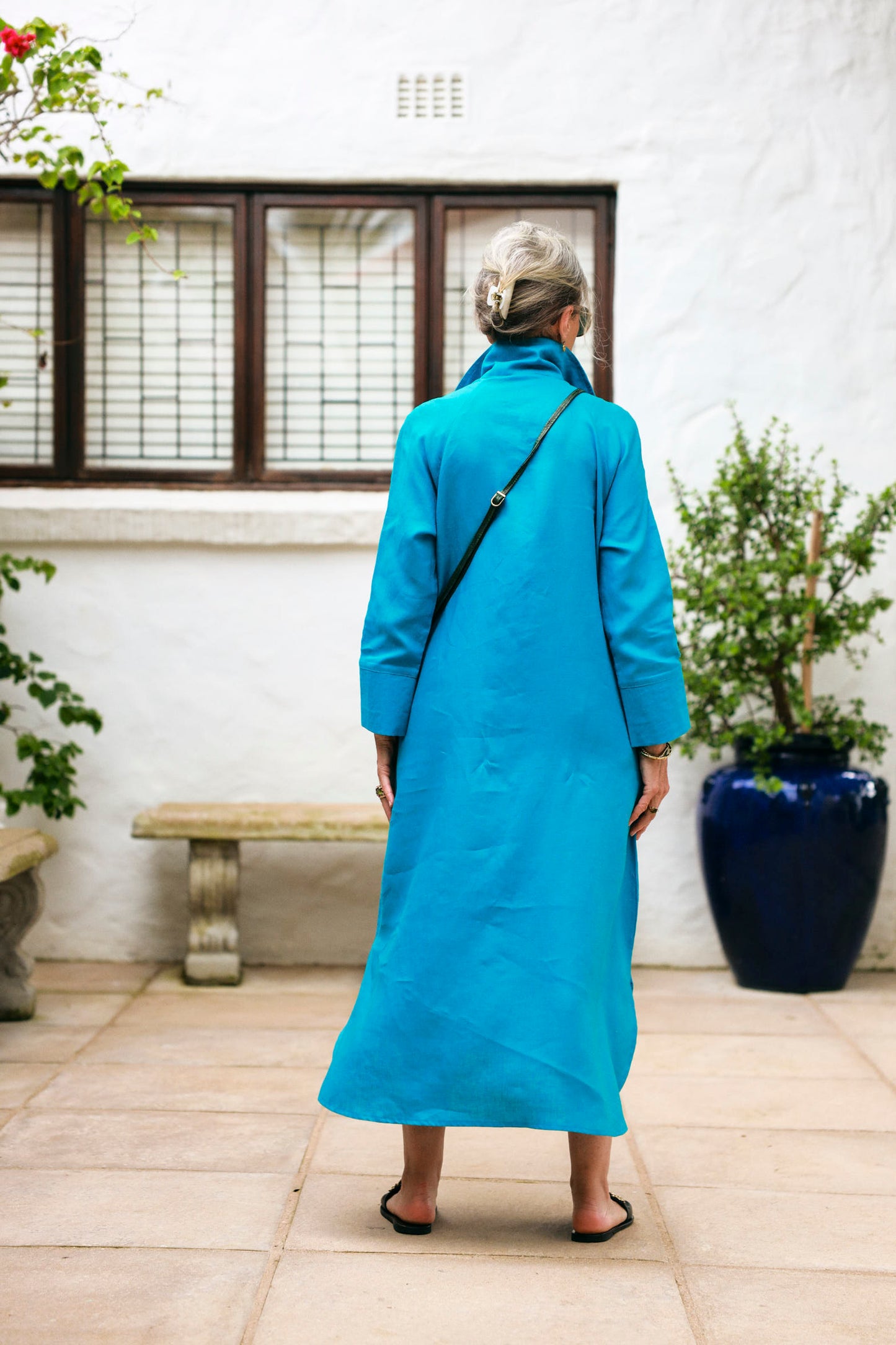 River Indigo Dress- Peacock Blue