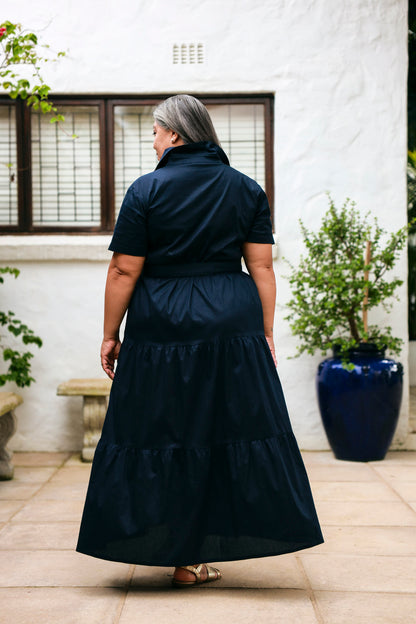 Camellia Dress- Navy