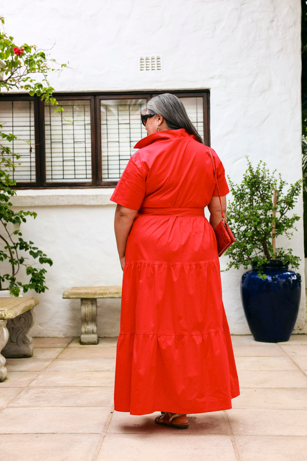 Camellia Dress- Red