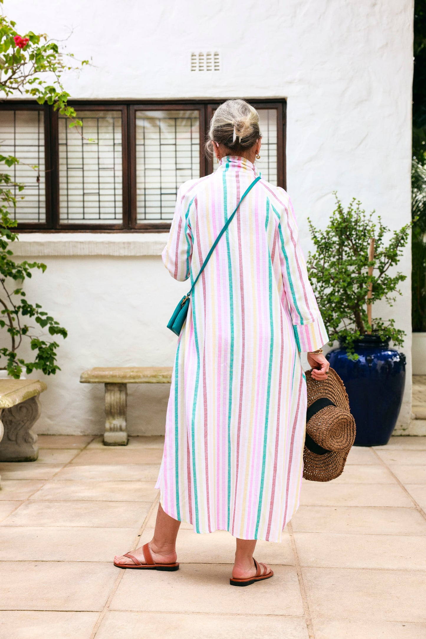 River Indigo Dress- Stripe